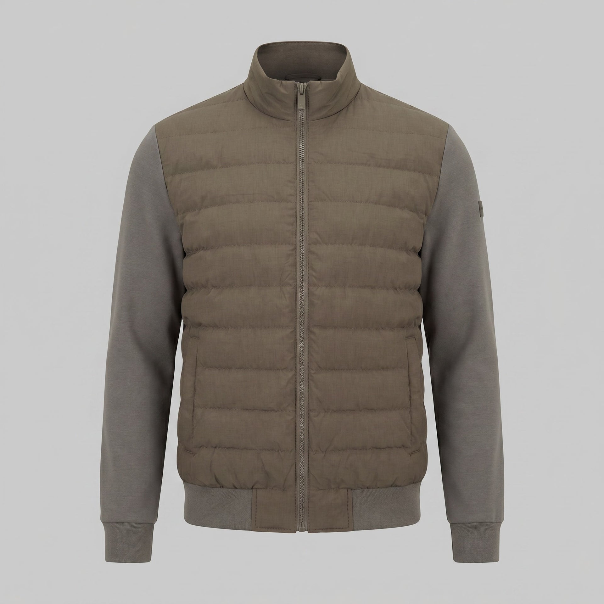 Herren Hybridjacke mit Steppfront und Stehkragen | Gotthard