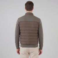 Herren Hybridjacke mit Steppfront und Stehkragen | Gotthard