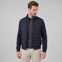 Herren Hybridjacke mit Steppfront und Stehkragen | Gotthard