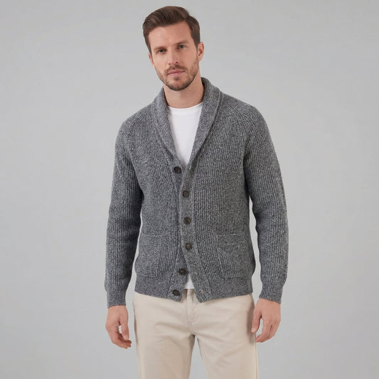 Herren Grobstrickjacke mit Schalkragen | Henrik_1