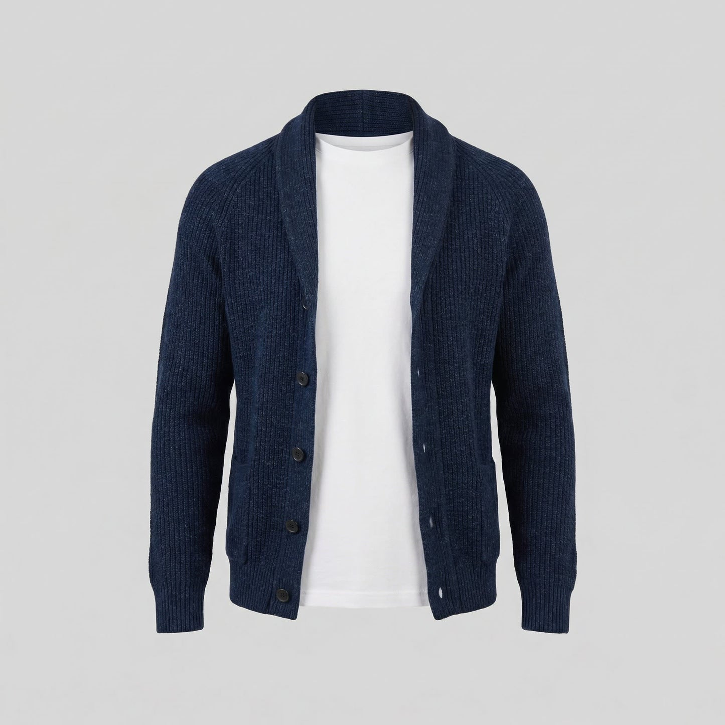 Herren Grobstrickjacke mit Schalkragen | Henrik_16