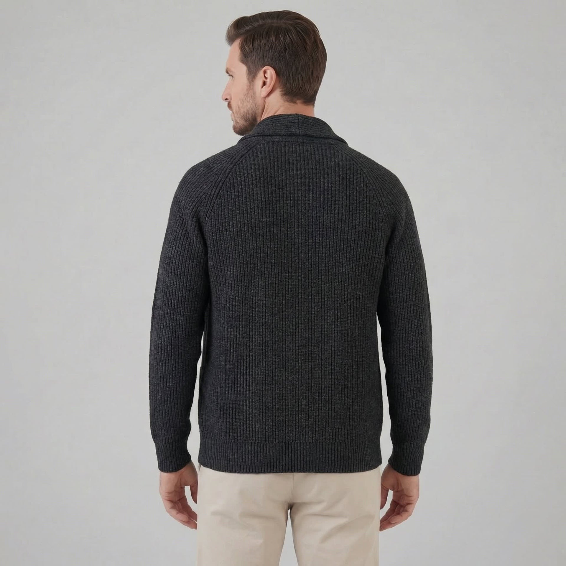 Herren Grobstrickjacke mit Schalkragen | Henrik