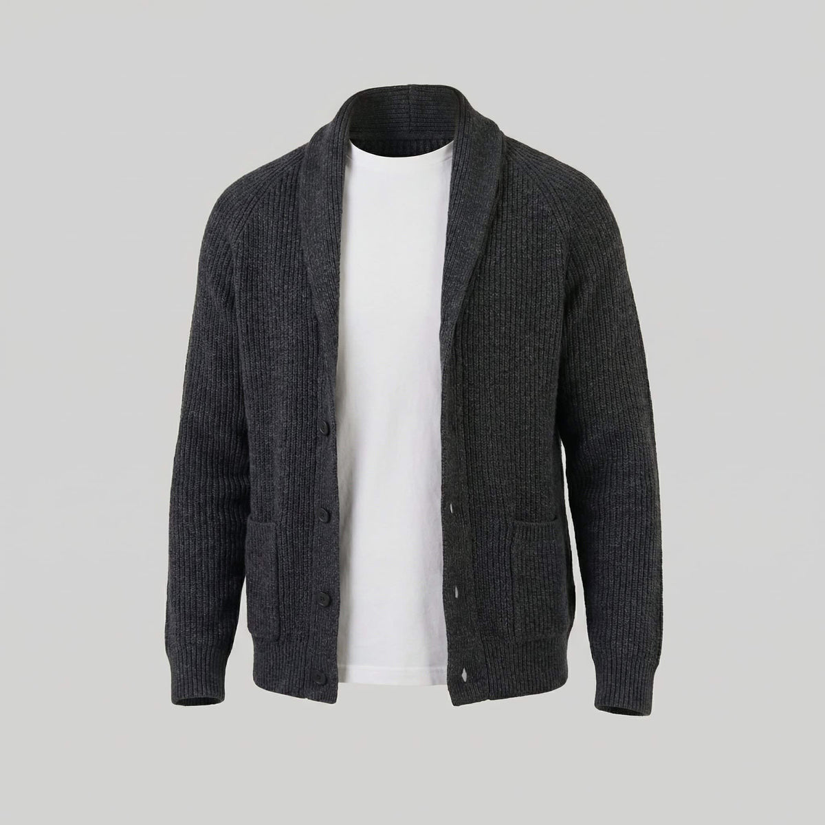 Herren Grobstrickjacke mit Schalkragen | Henrik