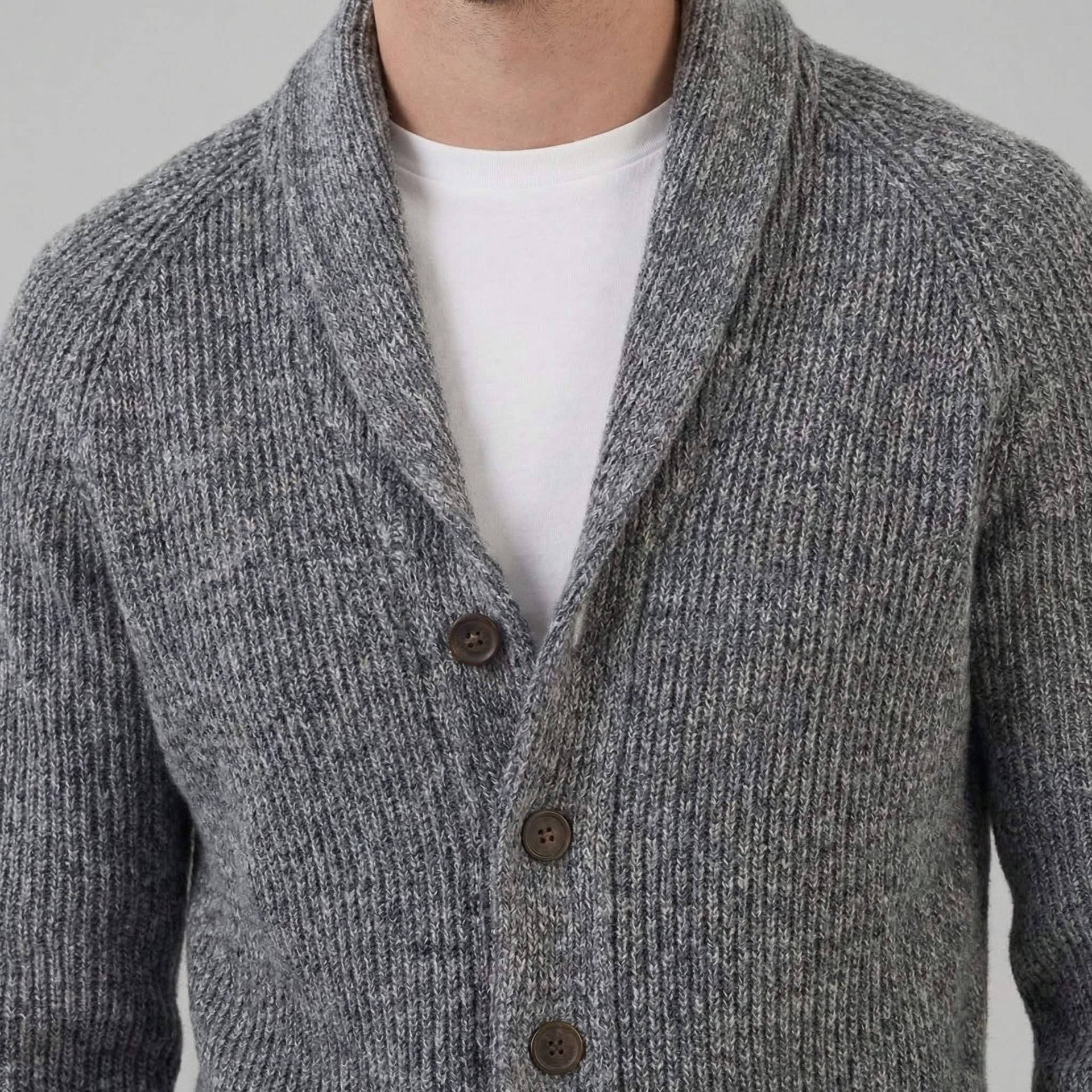 Herren Grobstrickjacke mit Schalkragen | Henrik