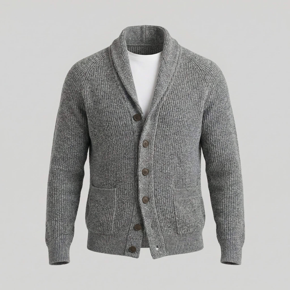 Herren Grobstrickjacke mit Schalkragen | Henrik