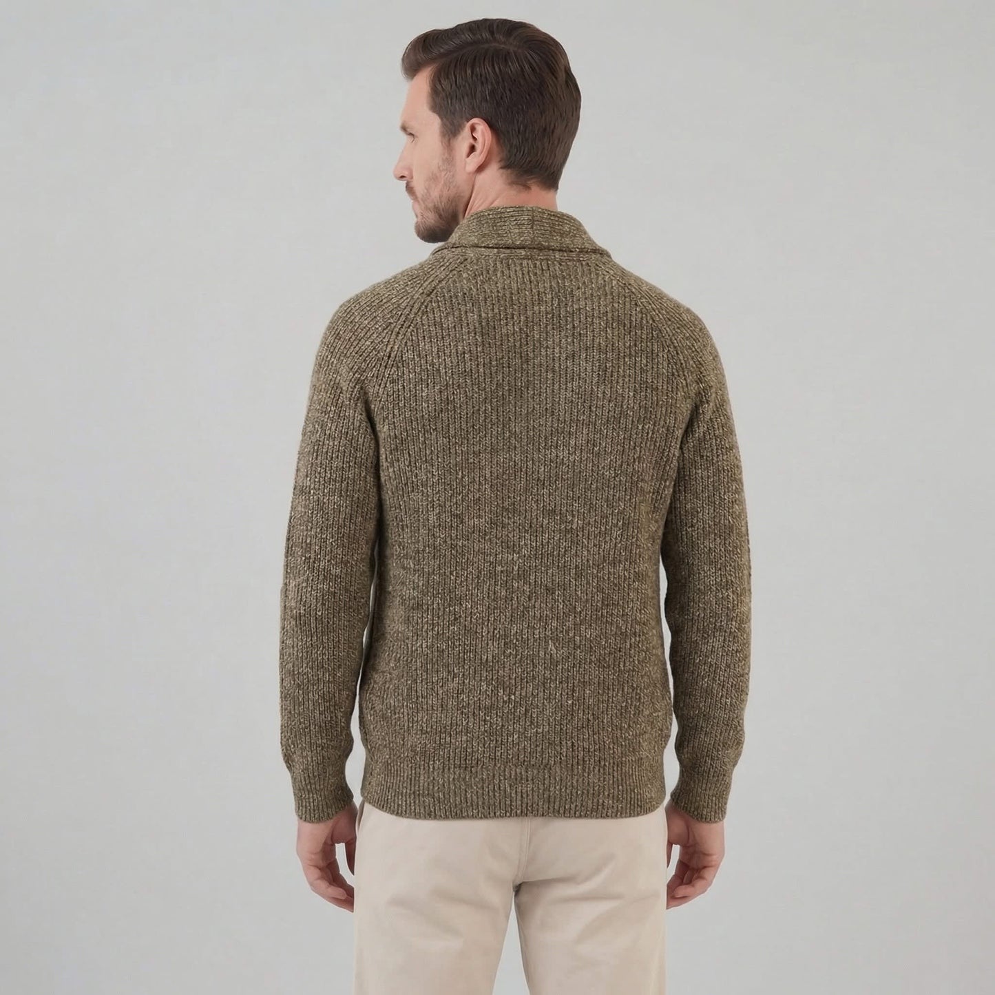 Herren Grobstrickjacke mit Schalkragen | Henrik_8