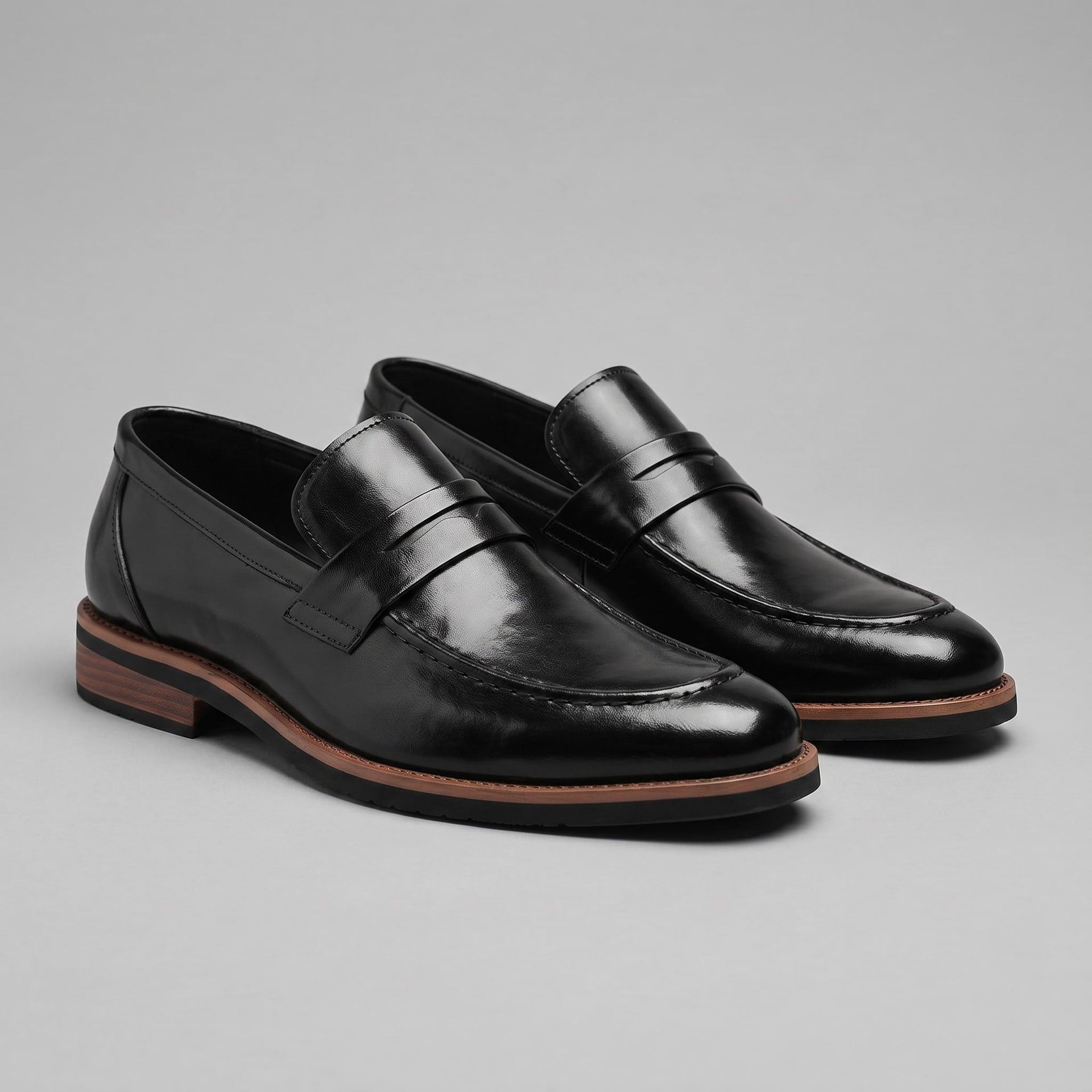 Herren Lederloafer mit Pennyriemen | Berend