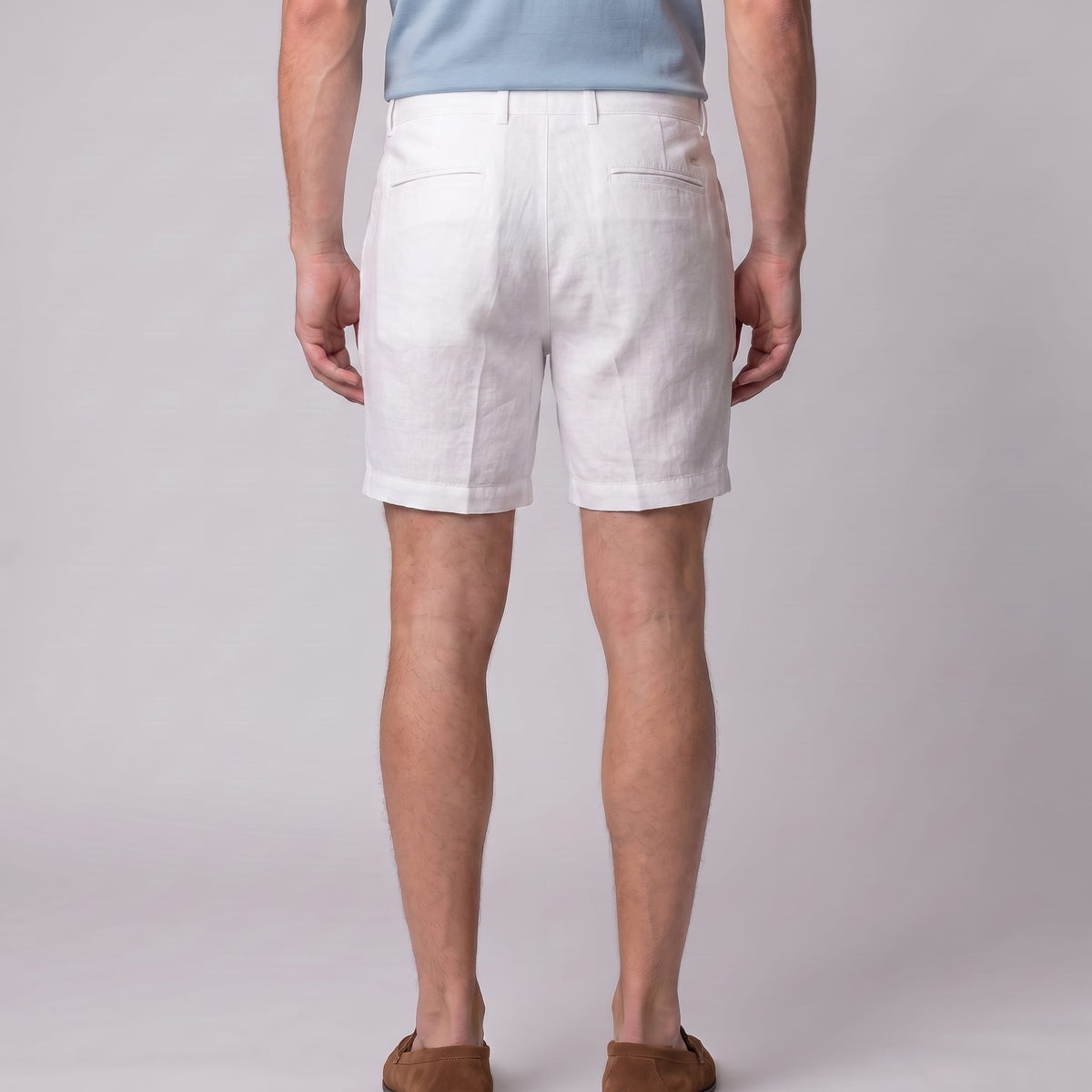 Herren Leinenshorts mit Bundfalten | Othmar_10