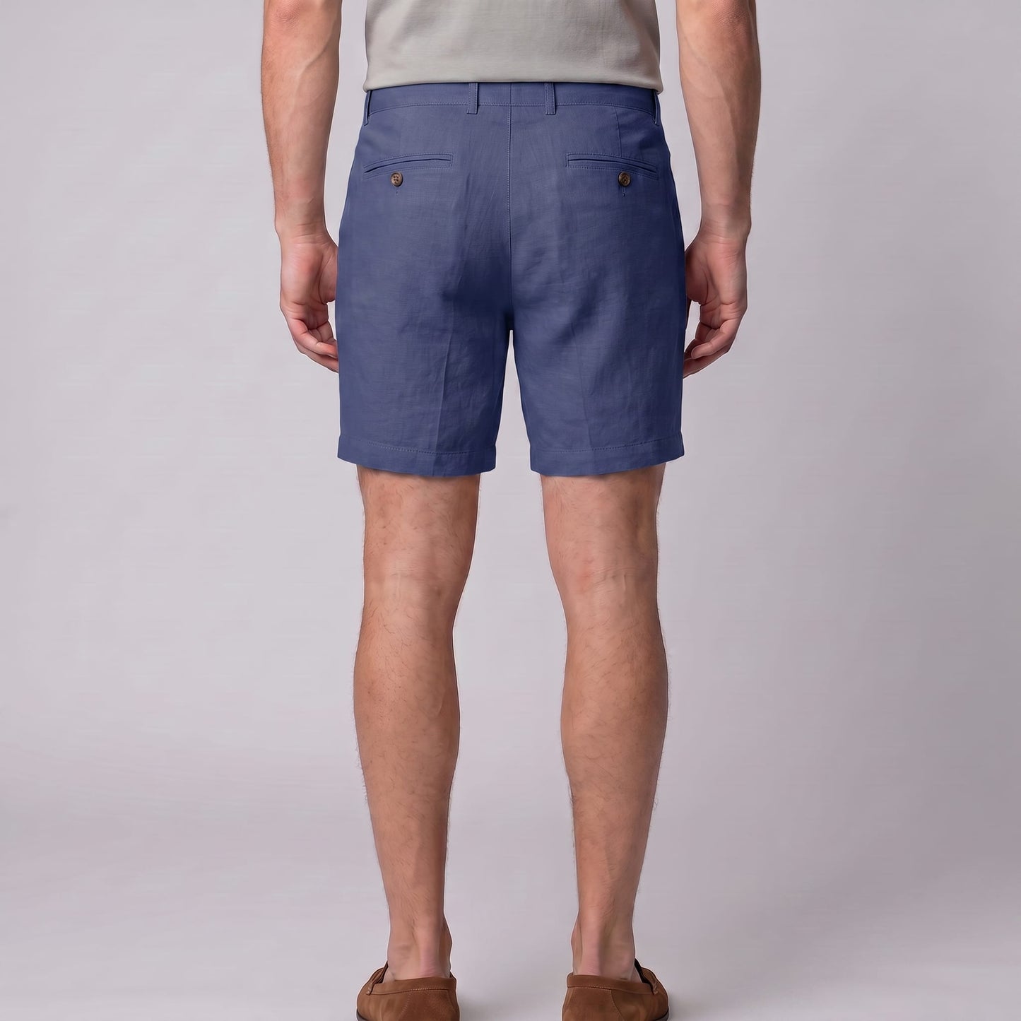 Herren Leinenshorts mit Bundfalten | Othmar_17