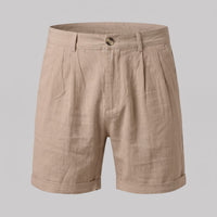 Herren Leinenshorts mit Bundfalten | Othmar