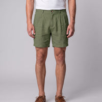 Herren Leinenshorts mit Bundfalten | Othmar