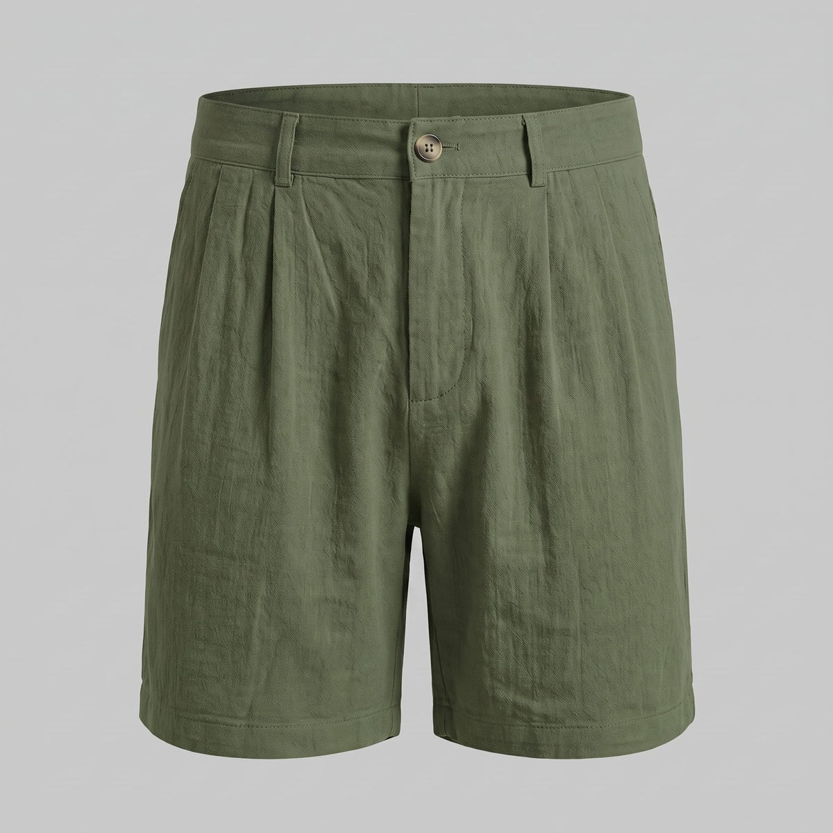 Herren Leinenshorts mit Bundfalten | Othmar