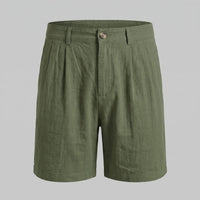 Herren Leinenshorts mit Bundfalten | Othmar