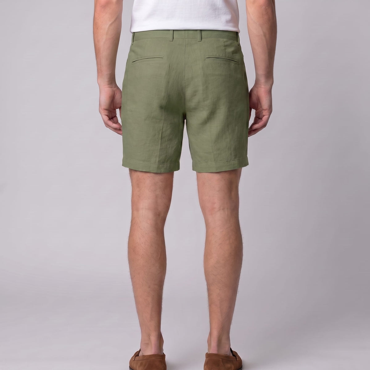Herren Leinenshorts mit Bundfalten | Othmar