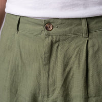 Herren Leinenshorts mit Bundfalten | Othmar