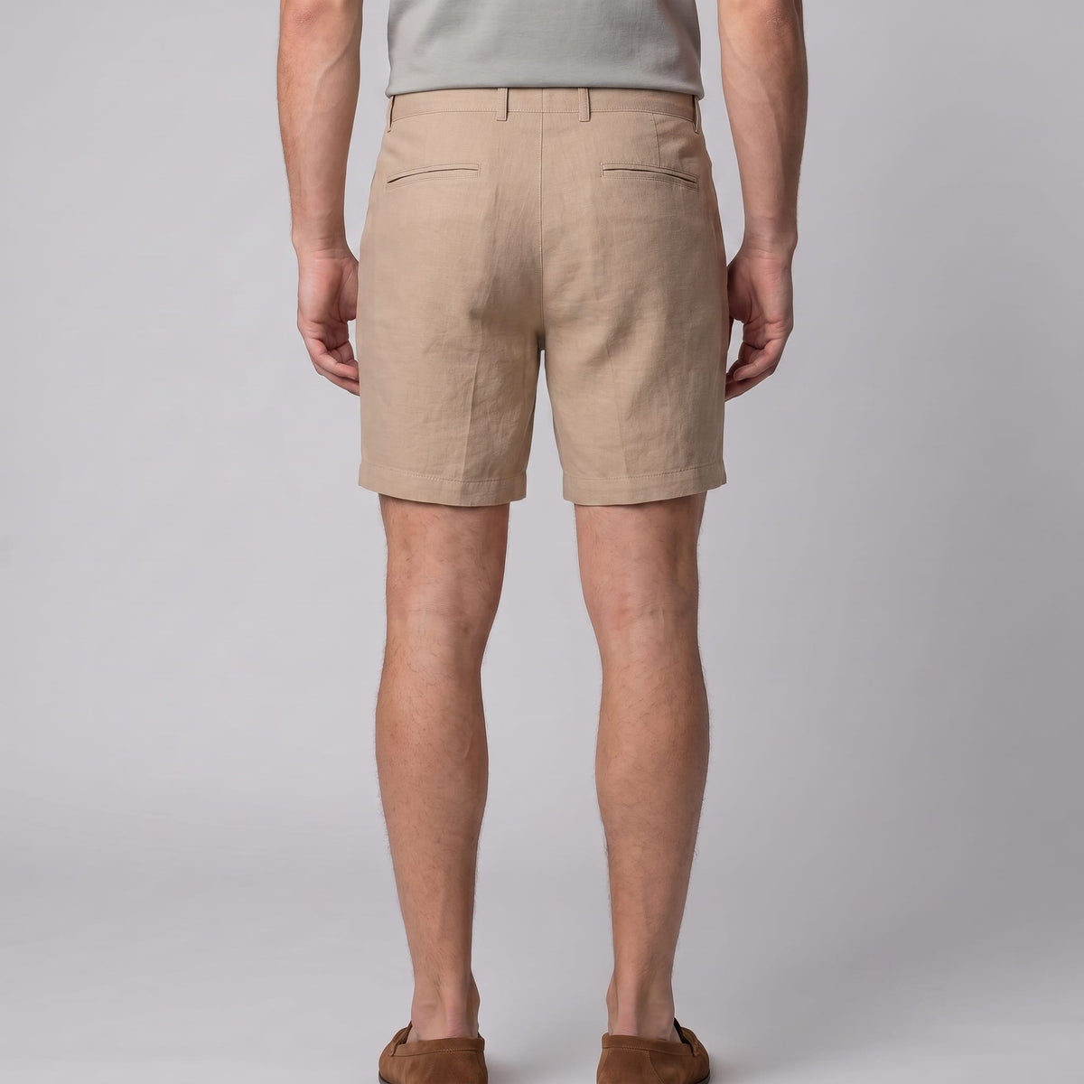 Herren Leinenshorts mit Bundfalten | Othmar