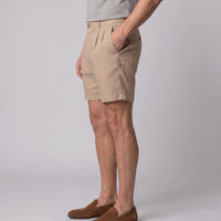 Herren Leinenshorts mit Bundfalten | Othmar