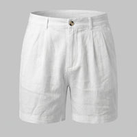 Herren Leinenshorts mit Bundfalten | Othmar