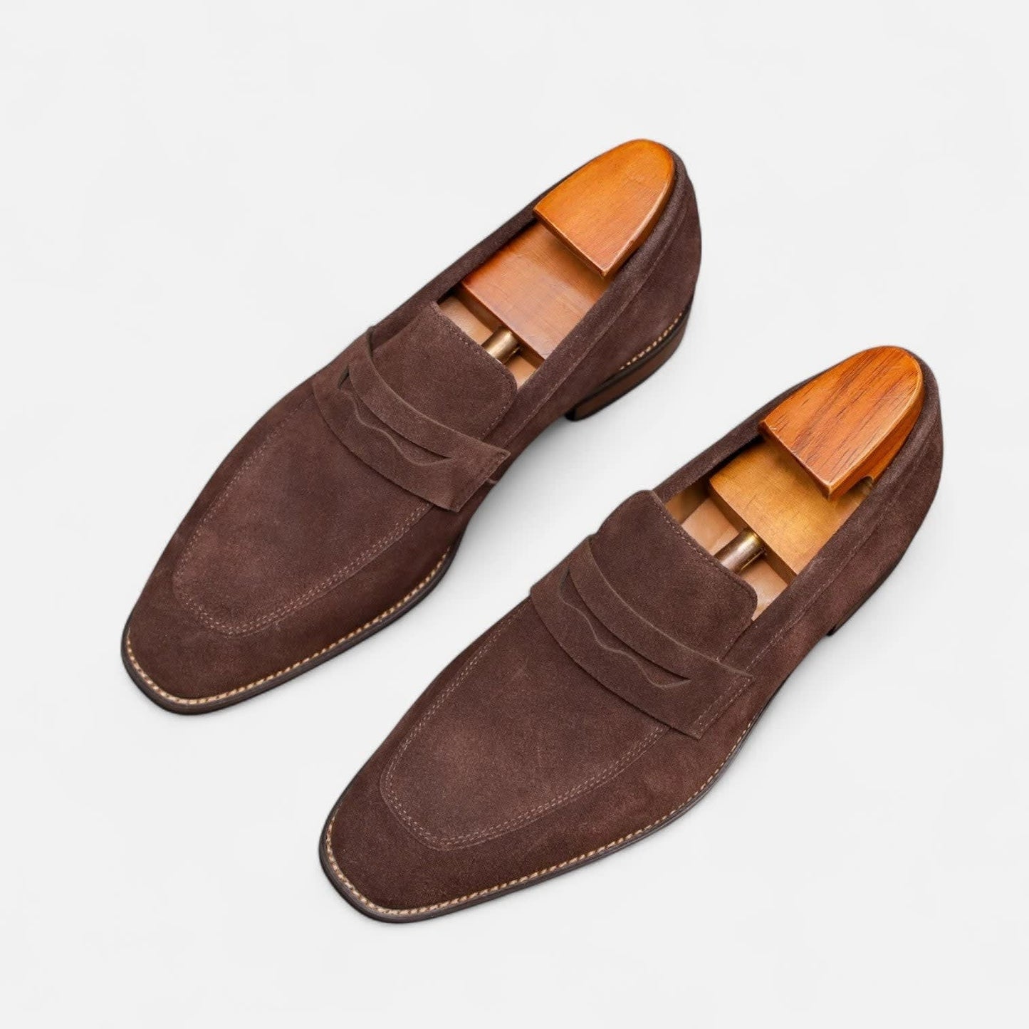 Herren Wildlederloafer mit Pennyriemen | Hasso_14