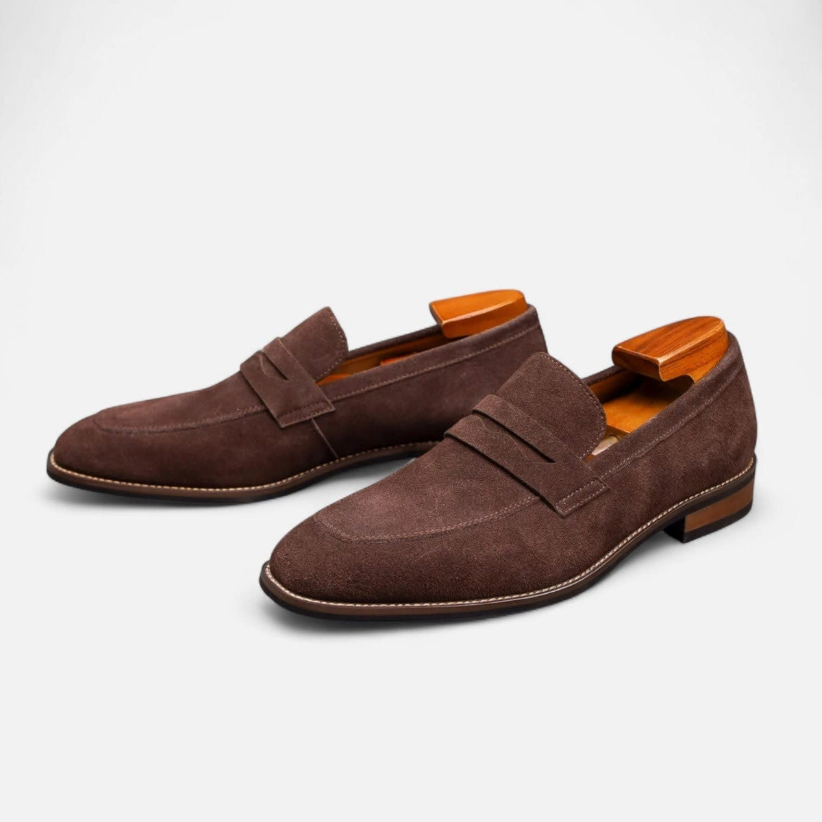 Herren Wildlederloafer mit Pennyriemen | Hasso_2