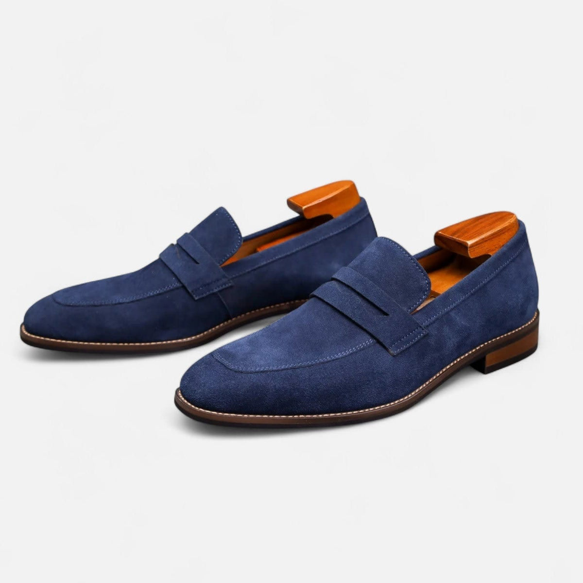 Herren Wildlederloafer mit Pennyriemen | Hasso_8