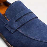 Herren Wildlederloafer mit Pennyriemen | Hasso