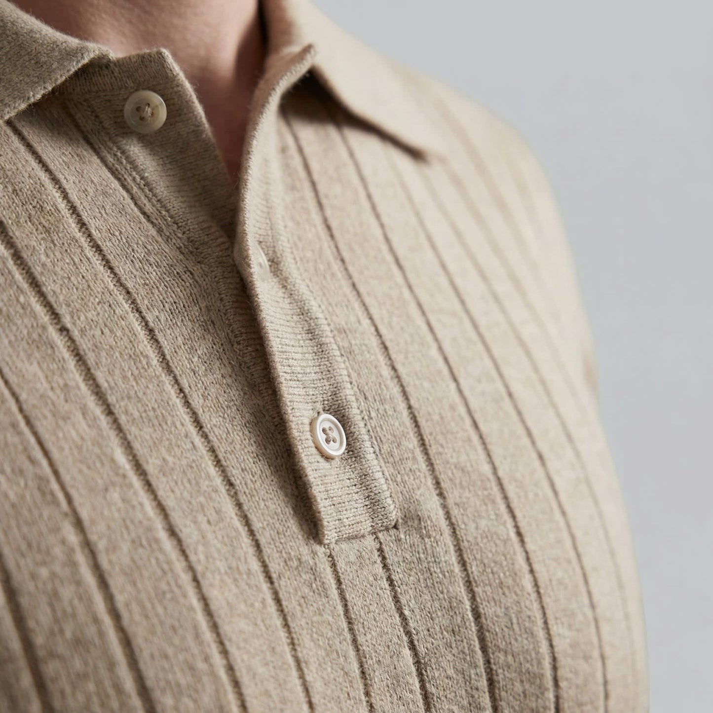 Herren Strickpoloshirt Rippstruktur Slim Fit | Edmund_4
