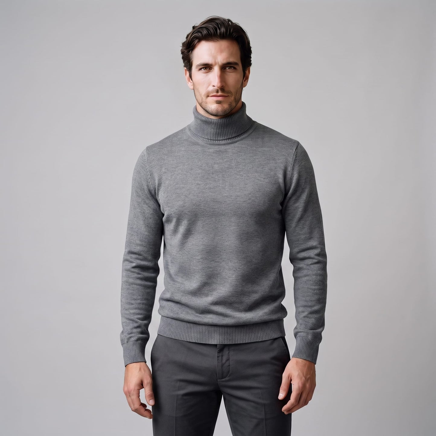 Herren Wollpullover mit Stehkragen | Severin_11