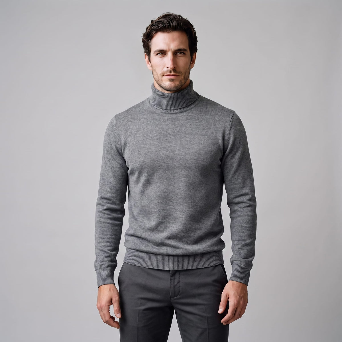 Herren Wollpullover mit Stehkragen | Severin