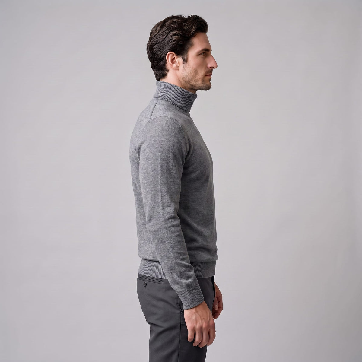 Herren Wollpullover mit Stehkragen | Severin_14