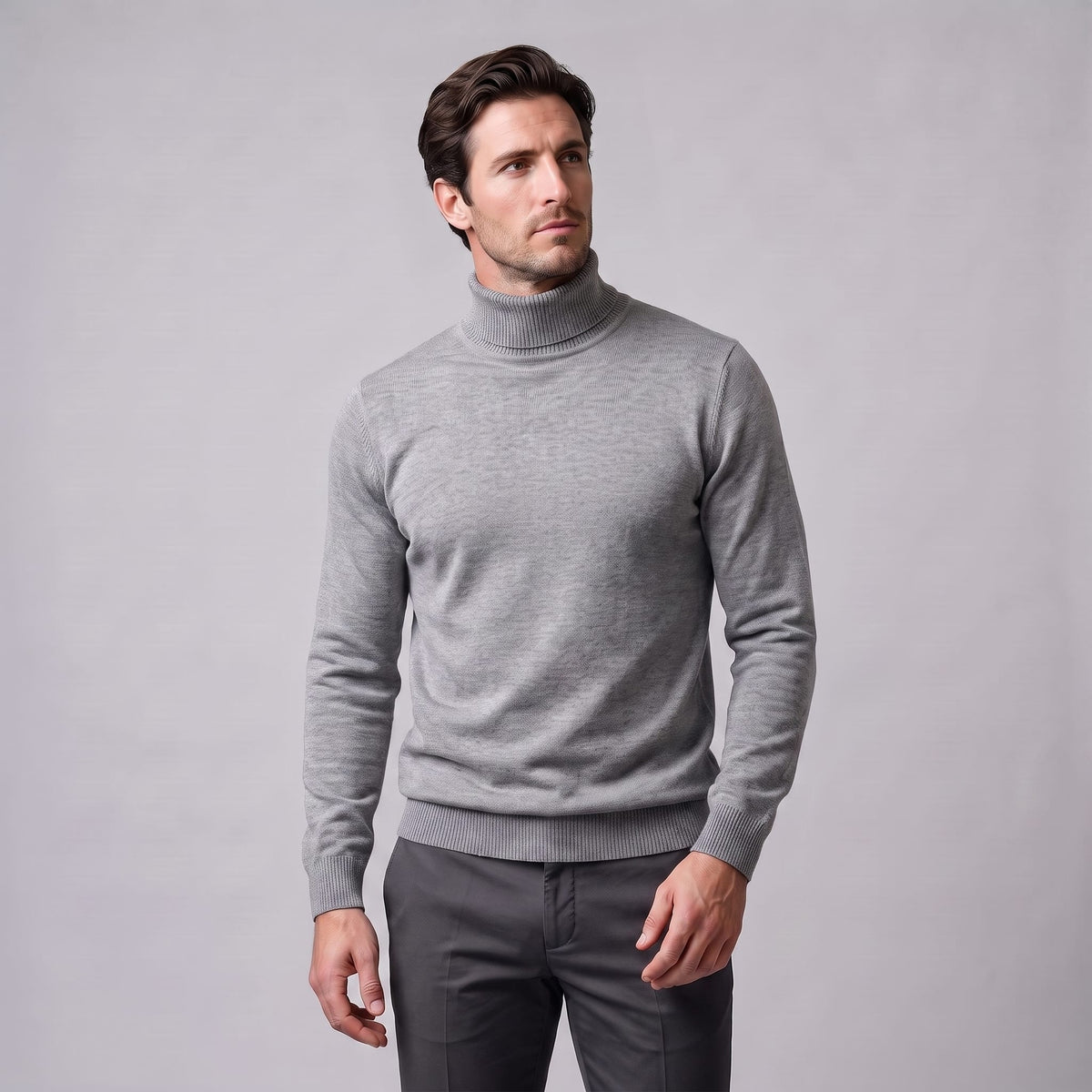 Herren Wollpullover mit Stehkragen | Severin_16