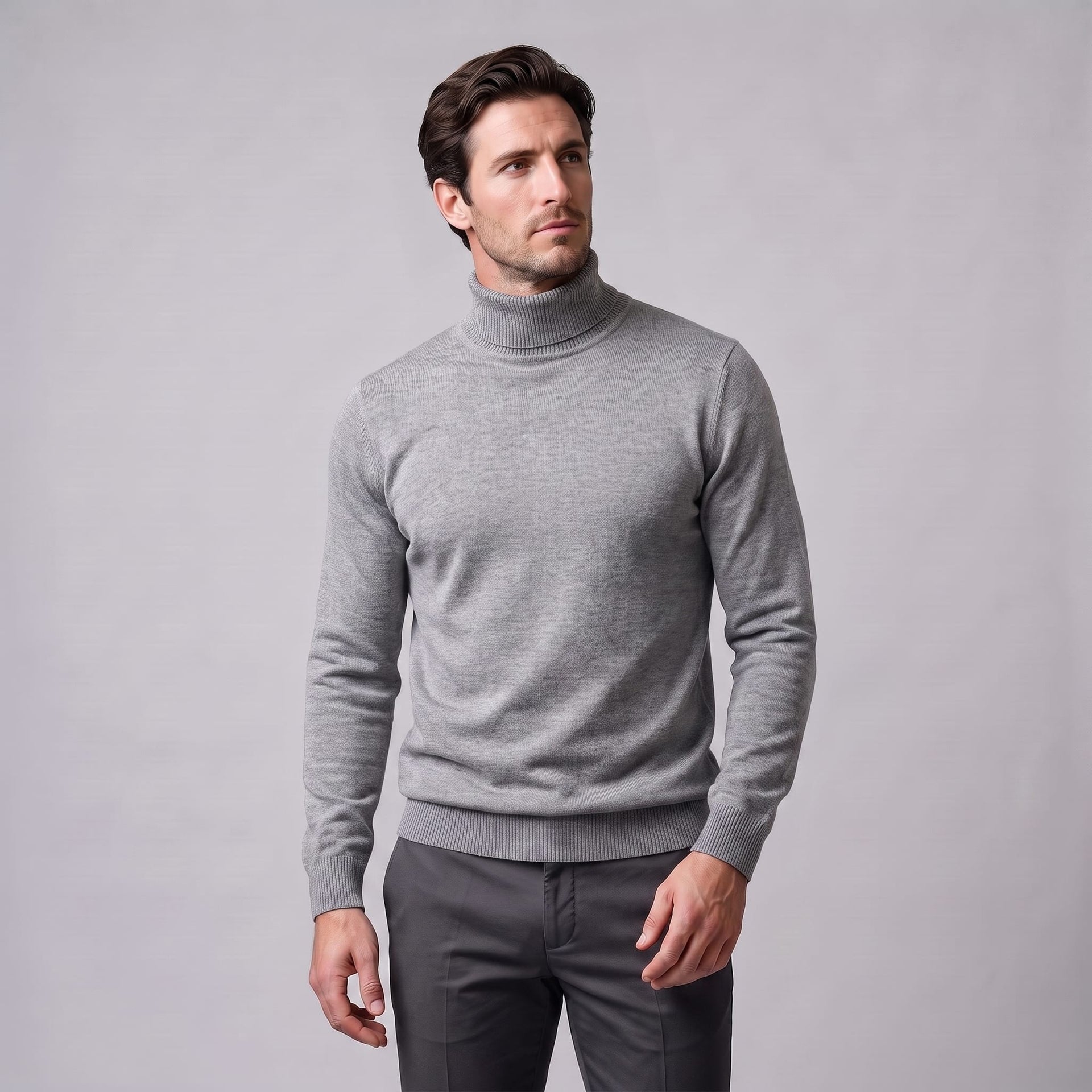 Herren Wollpullover mit Stehkragen | Severin