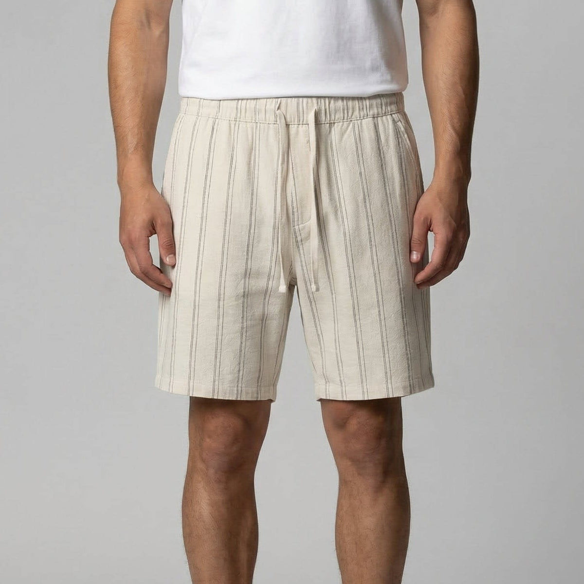 Herren Leinenshorts mit Elastikbund | Ottfried_1