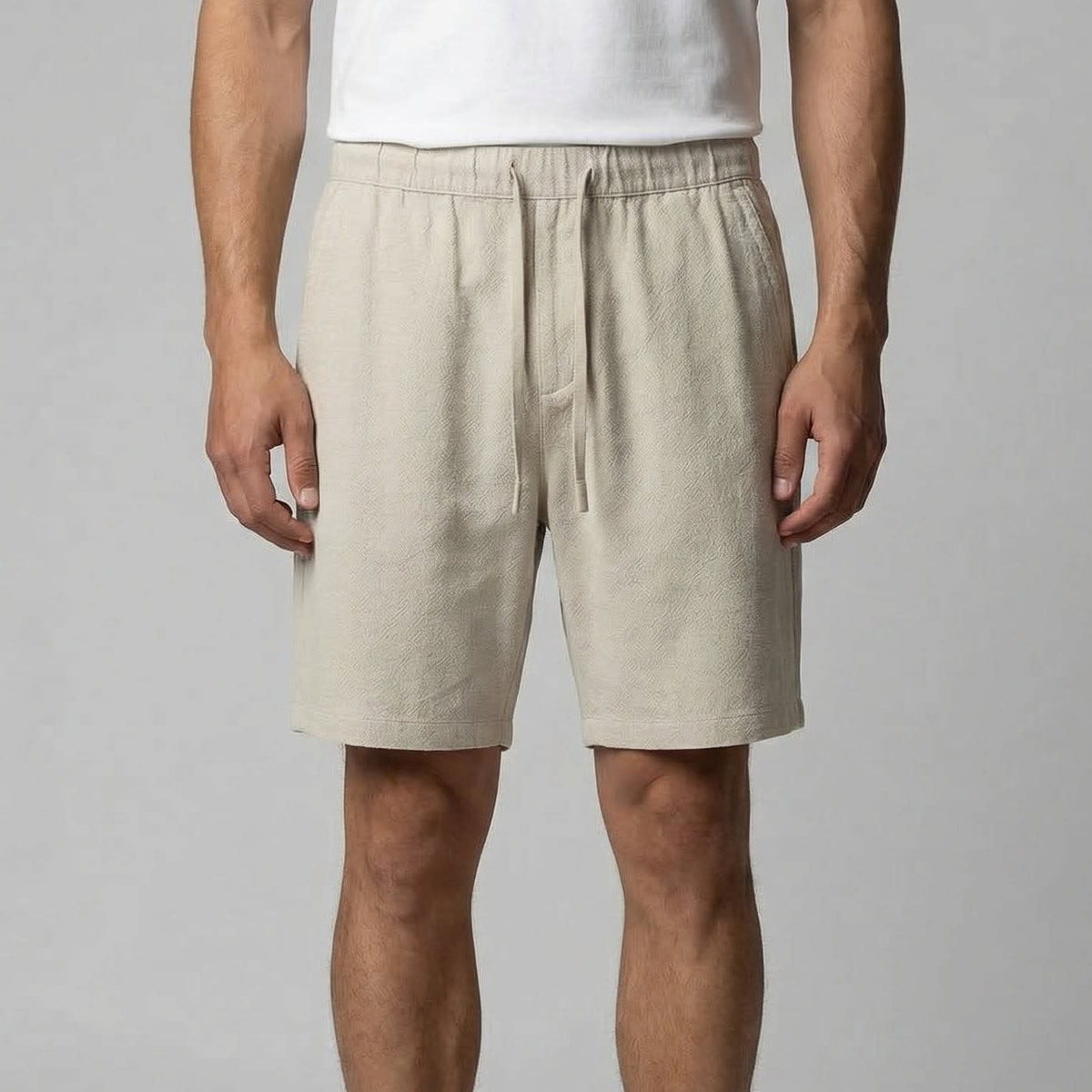 Herren Leinenshorts mit Elastikbund | Ottfried