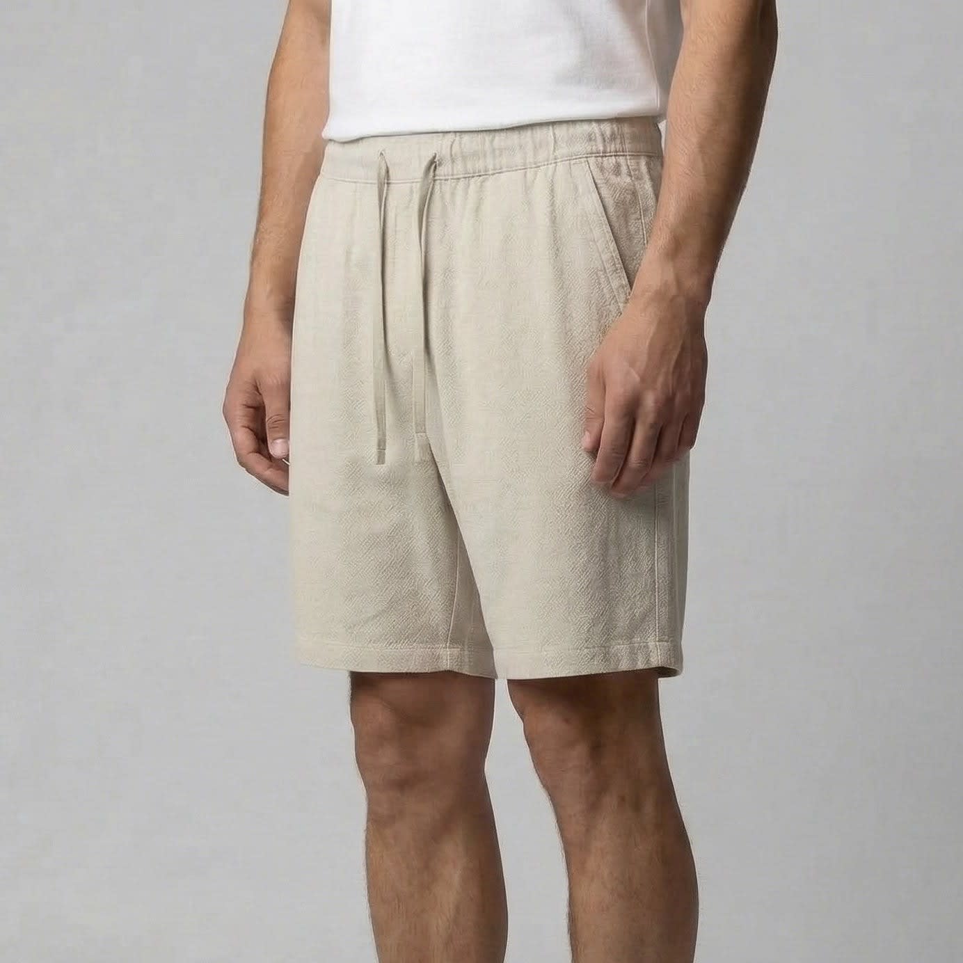 Herren Leinenshorts mit Elastikbund | Ottfried_13