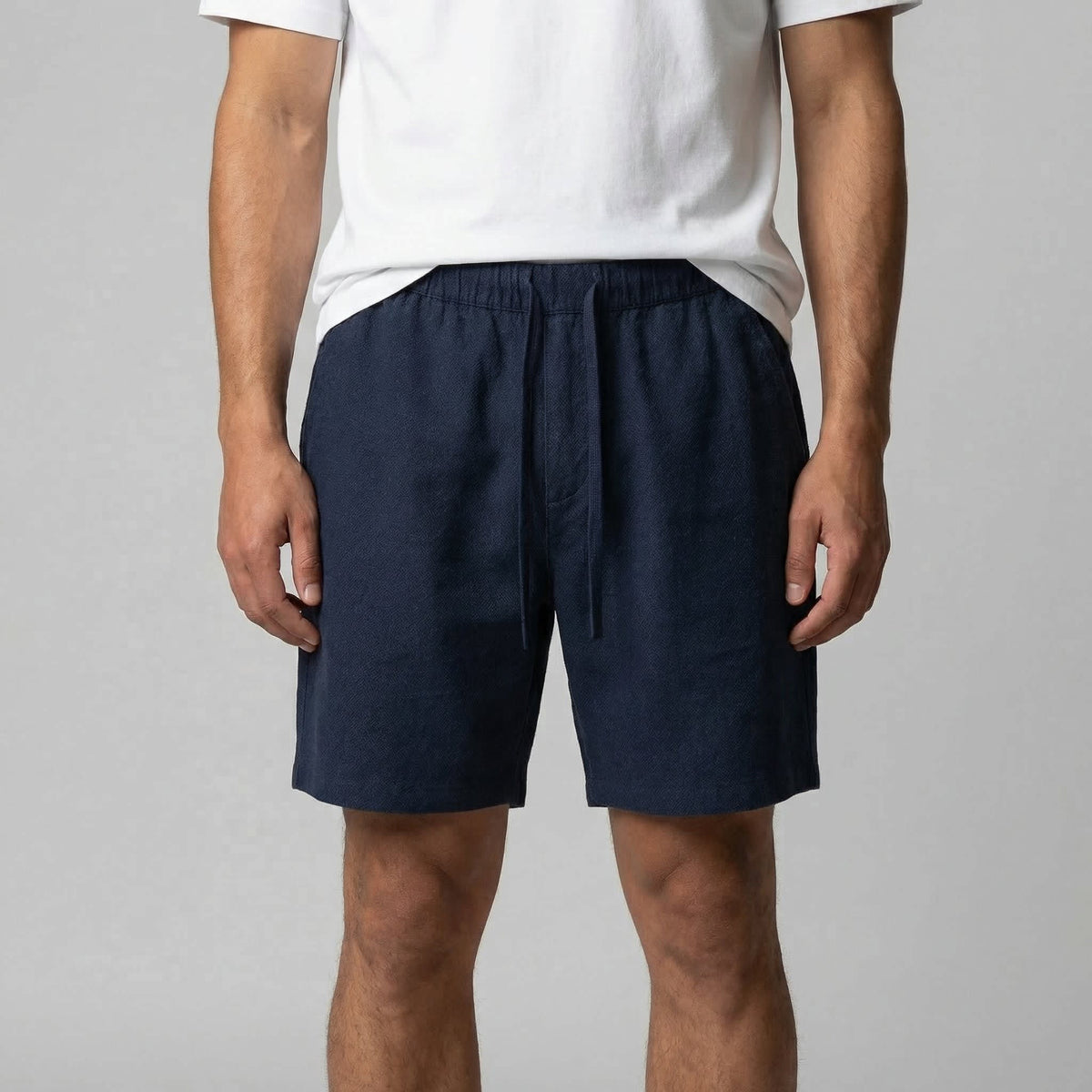 Herren Leinenshorts mit Elastikbund | Ottfried