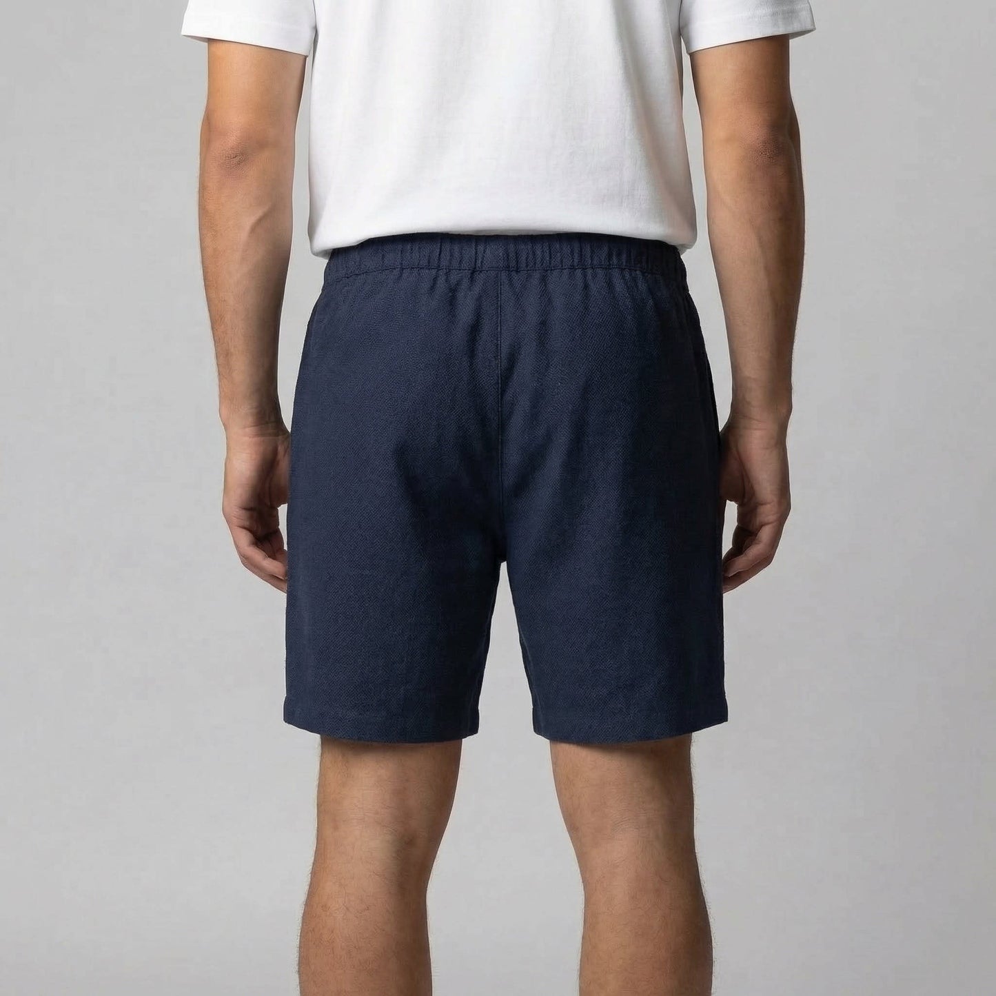 Herren Leinenshorts mit Elastikbund | Ottfried_17