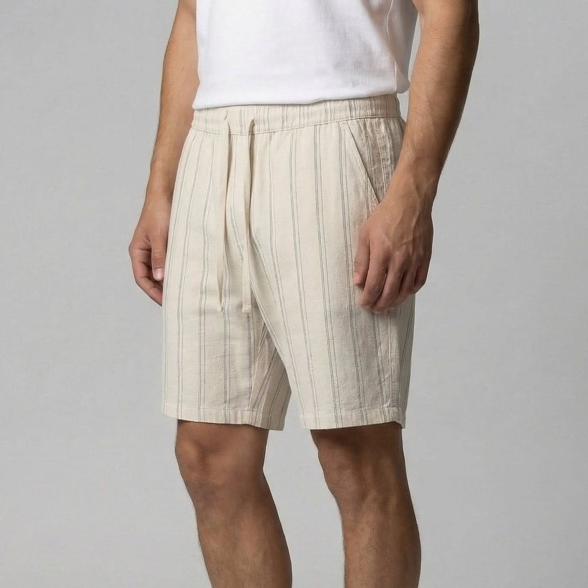 Herren Leinenshorts mit Elastikbund | Ottfried_3