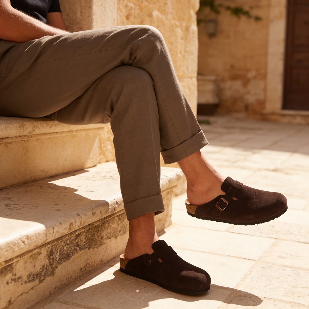 Herren Clogs mit Schnallenriemen | Heimo