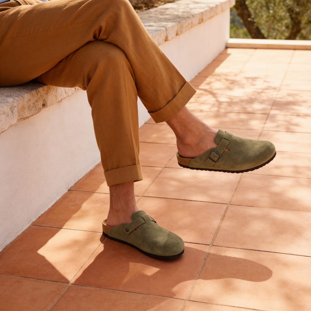 Herren Clogs mit Schnallenriemen | Heimo