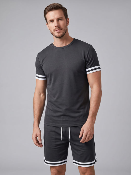 Herren Jerseyset mit Kontrastbündchen | Adelbert_1