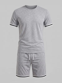 Herren Jerseyset mit Kontrastbündchen | Adelbert