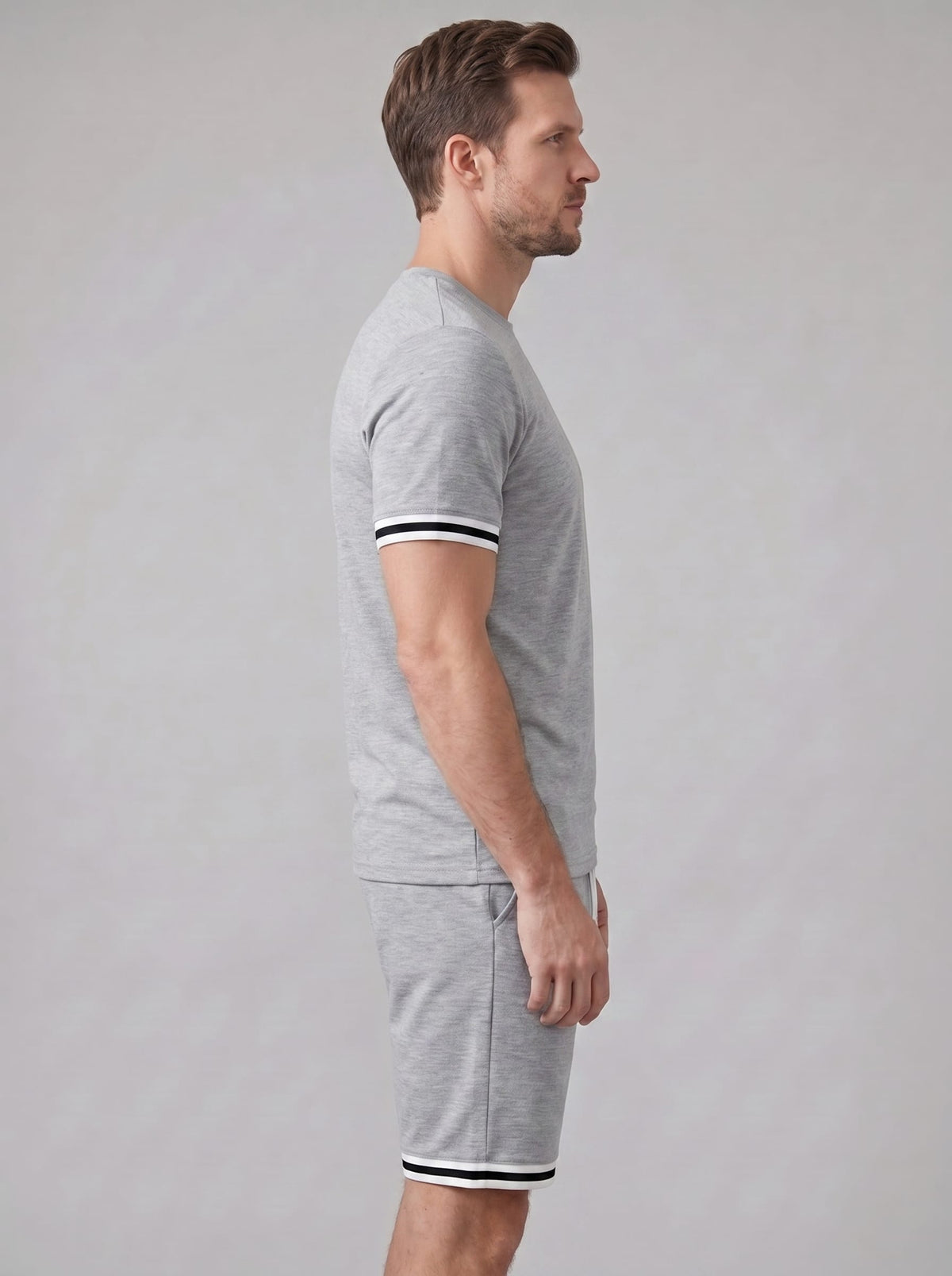 Herren Jerseyset mit Kontrastbündchen | Adelbert