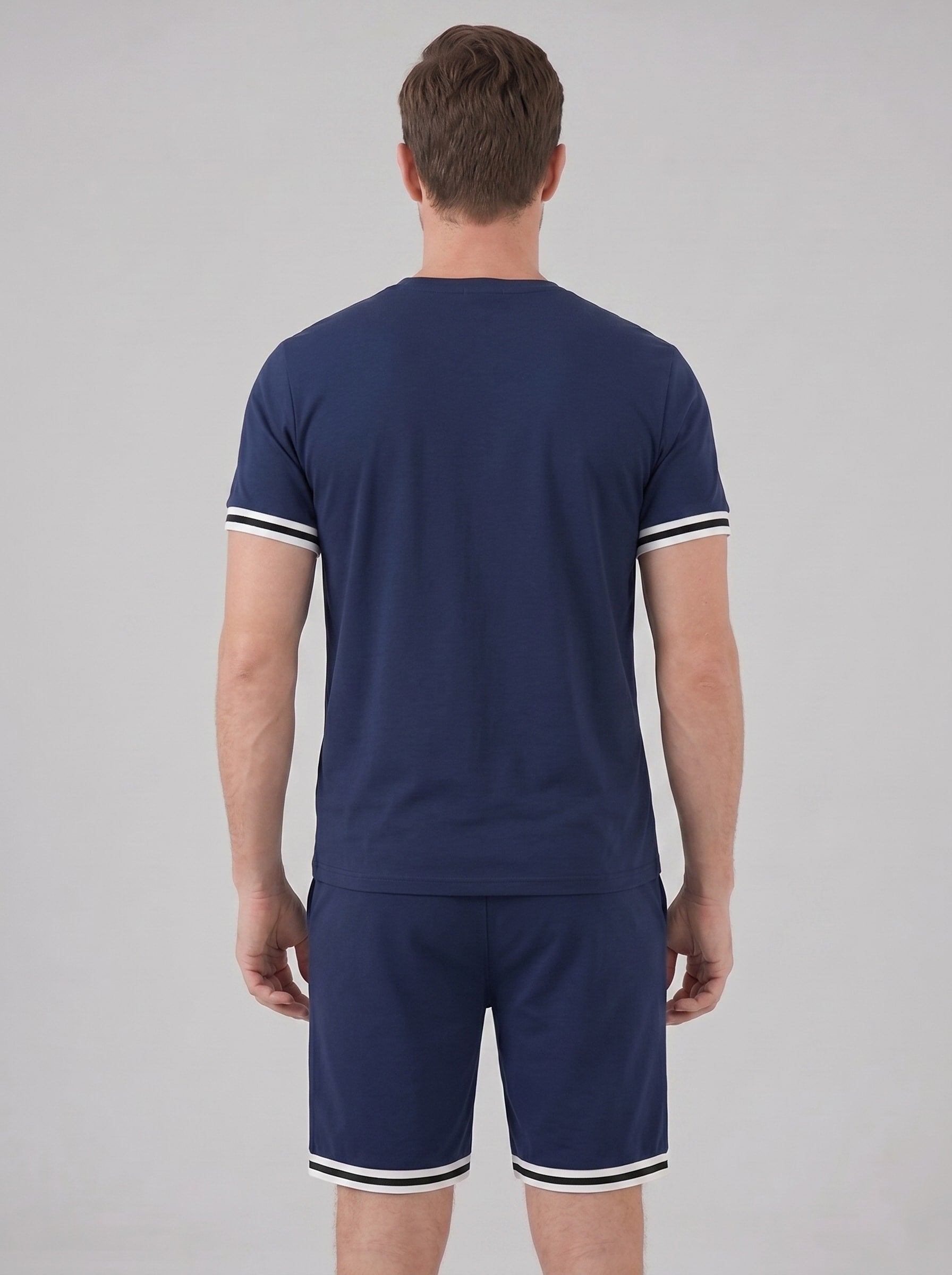 Herren Jerseyset mit Kontrastbündchen | Adelbert