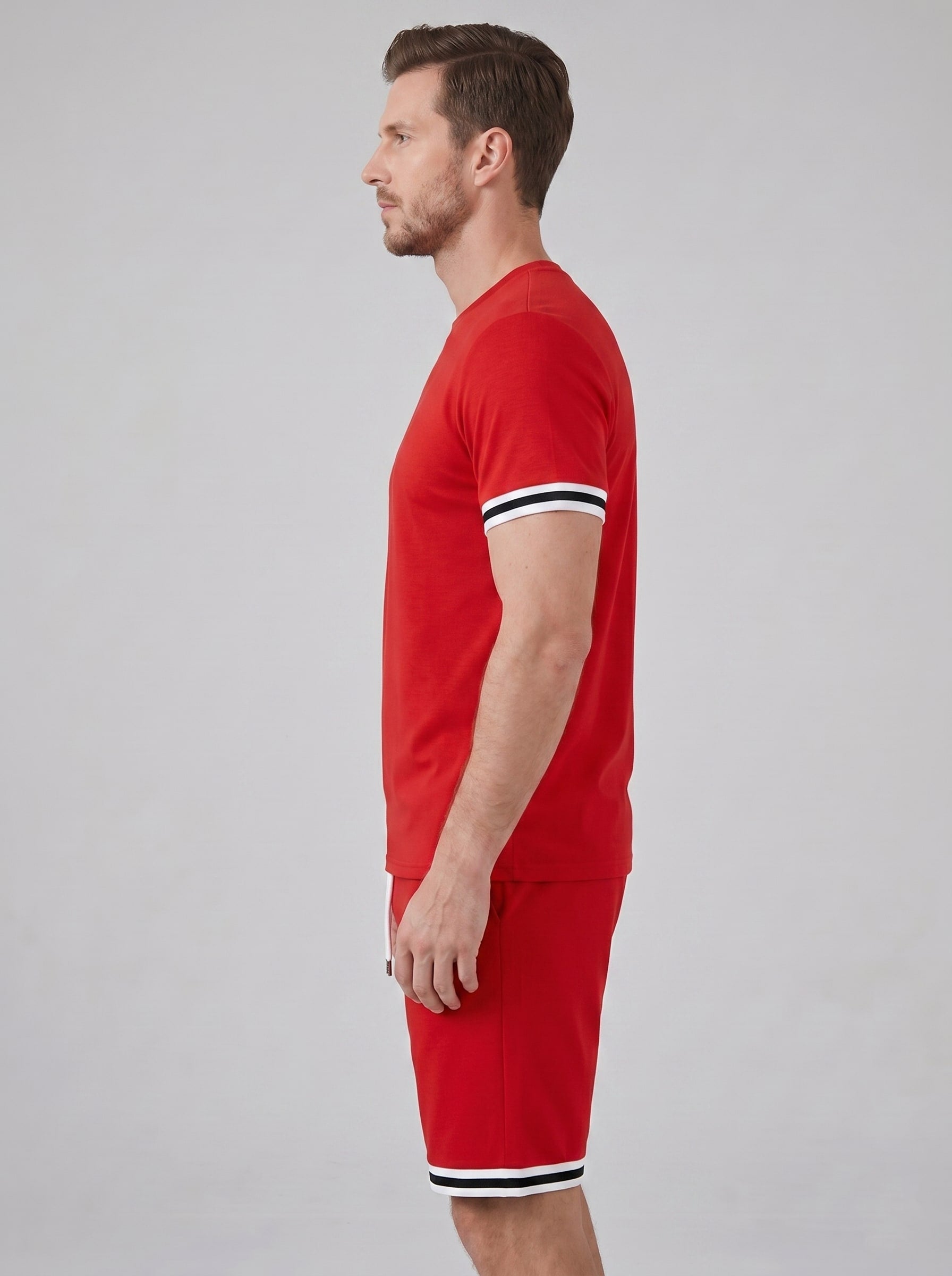 Herren Jerseyset mit Kontrastbündchen | Adelbert
