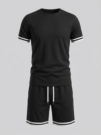 Herren Jerseyset mit Kontrastbündchen | Adelbert