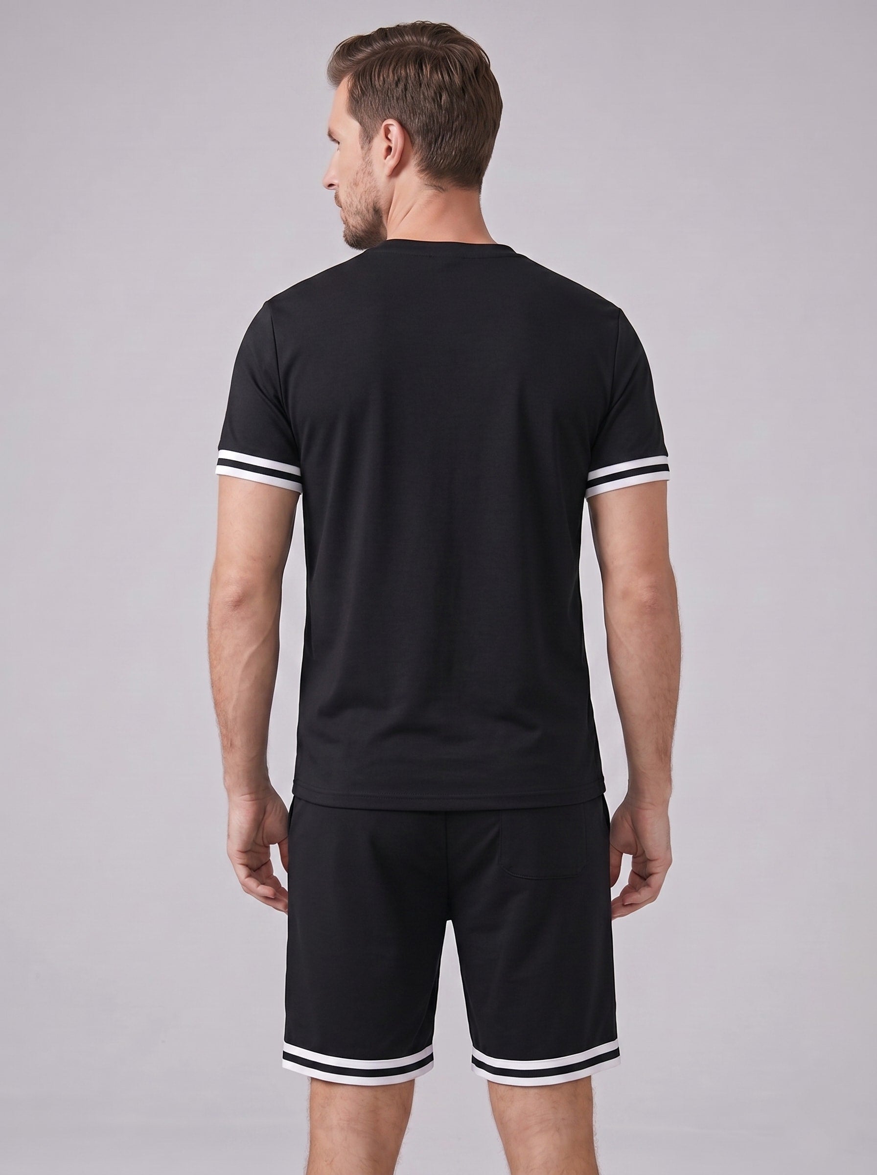 Herren Jerseyset mit Kontrastbündchen | Adelbert