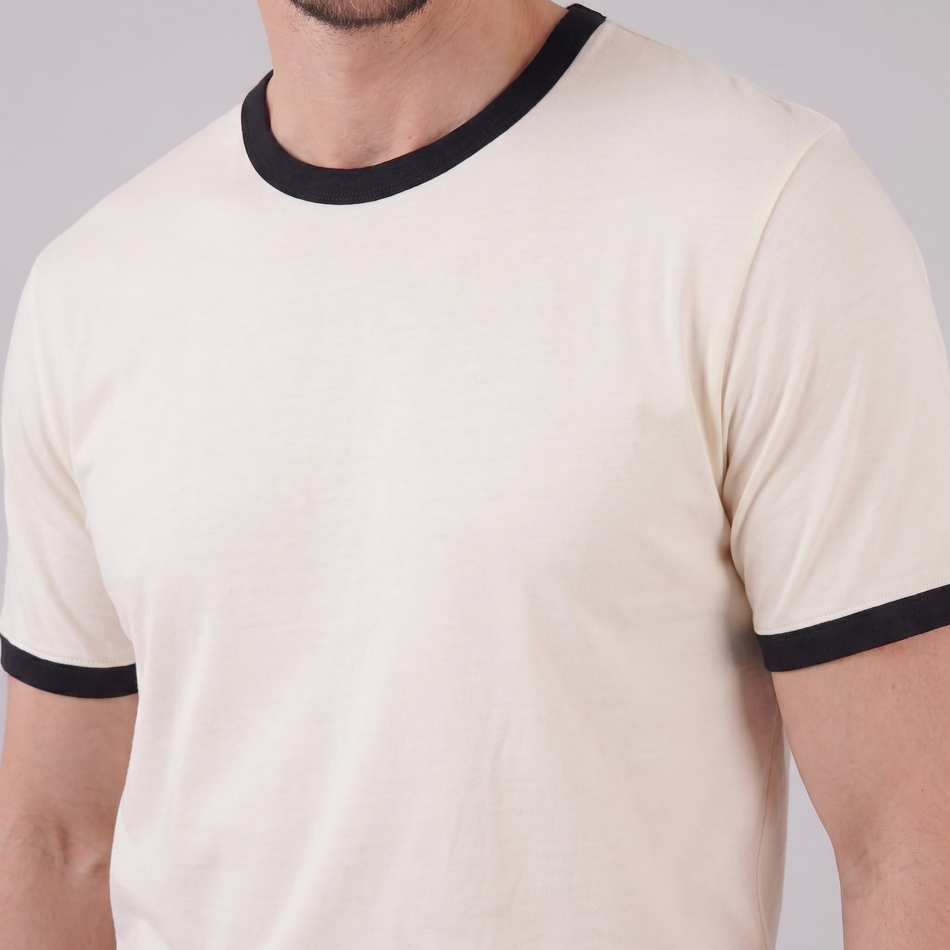 Herren Ringer-T-Shirt mit Kontrastbündchen | Reinhold