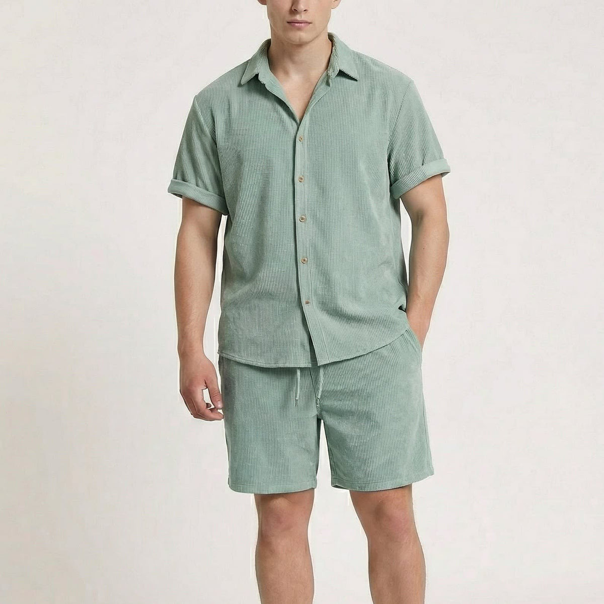 Herren Cordset mit Kurzarmhemd | Alexander_5
