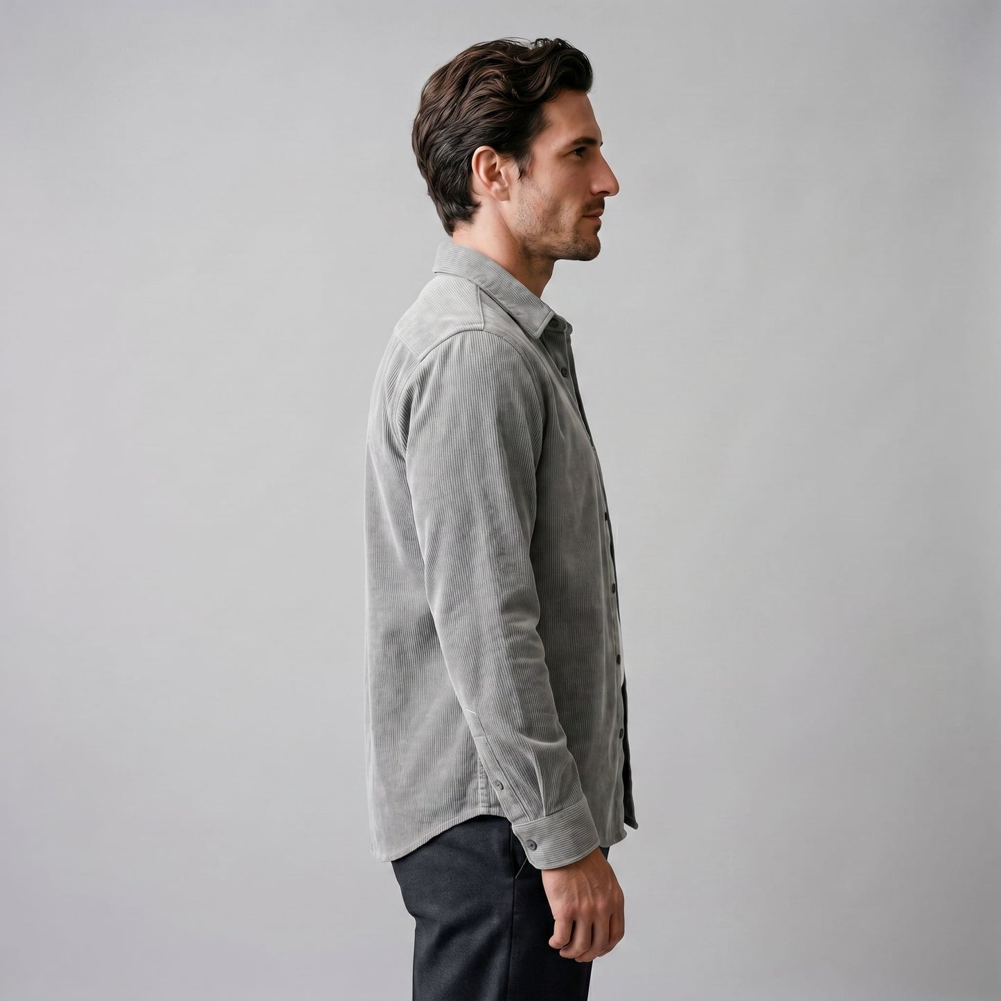 Herren Cordhemd Langarm mit Brusttasche | Achim_3